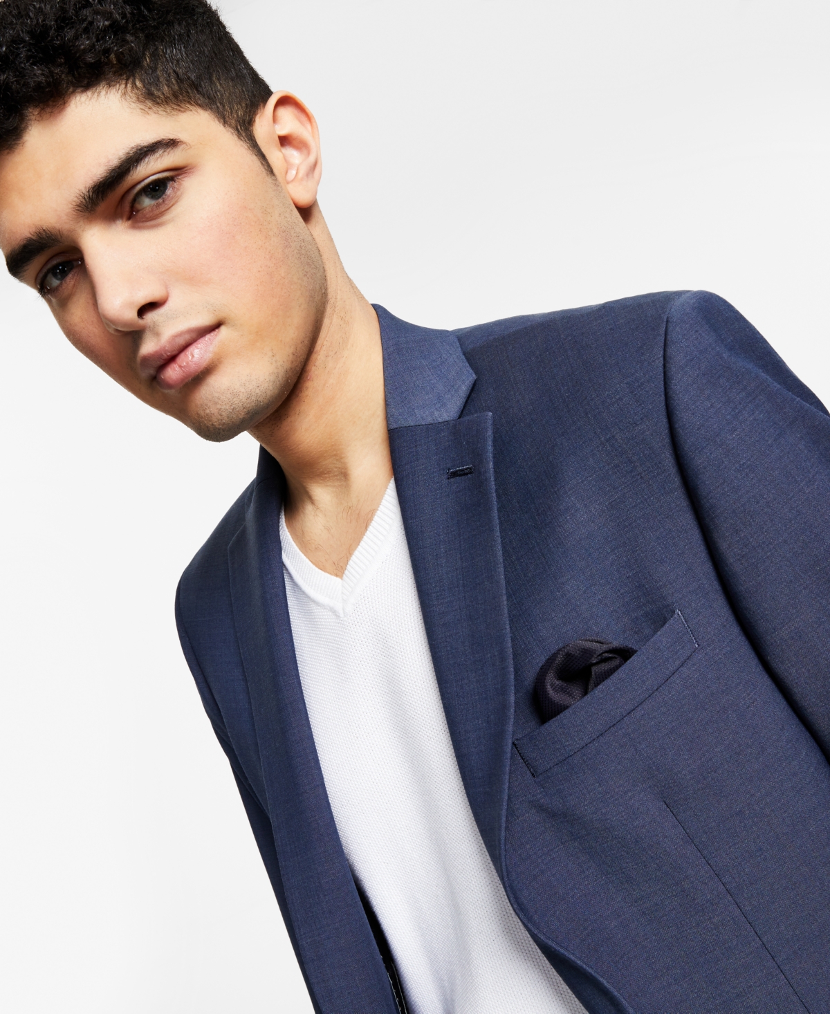 Bar Iii Men's Slim-Fit Wool-Blend Solid Suit Jacket, Created for Macy's