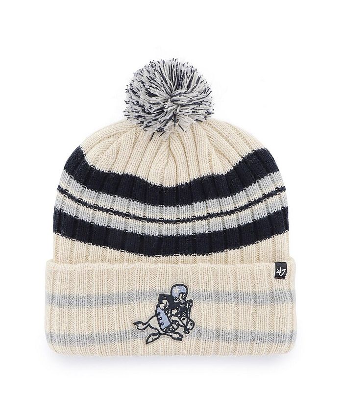 47 Brand Men's Cream Dallas Cowboys Hone Cuffed Knit Hat with Pom - Macy's