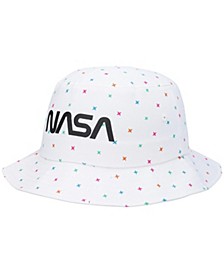 Men's White NASA Home Skillet Bucket Hat