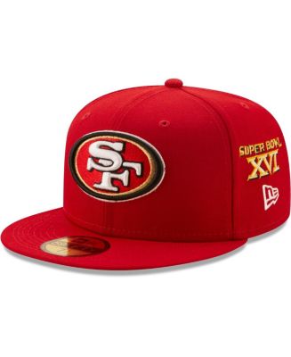 Men's Scarlet San Francisco 49ers 5x Super Bowl Champions 59fifty 