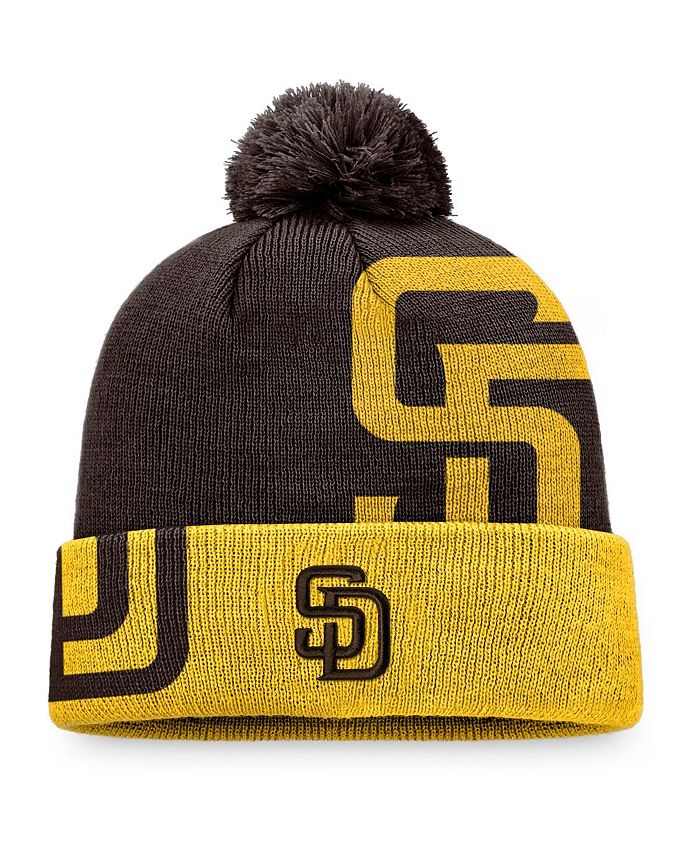 Fanatics Men's Brown, GoldTone San Diego Padres Block Party Cuffed
