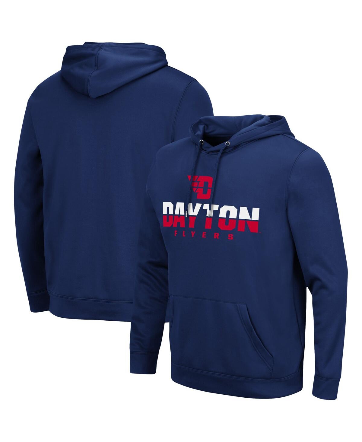 Colosseum Navy Dayton Flyers Lantern Pullover Hoodie In Navy