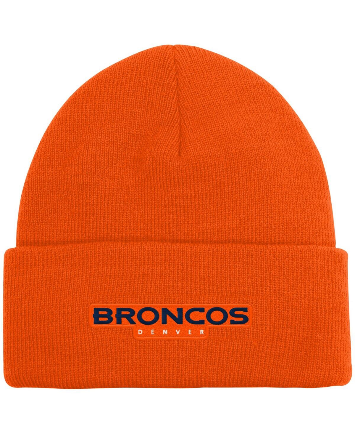 Shop Outerstuff Boys Orange Denver Broncos Basic Cuffed Knit Hat