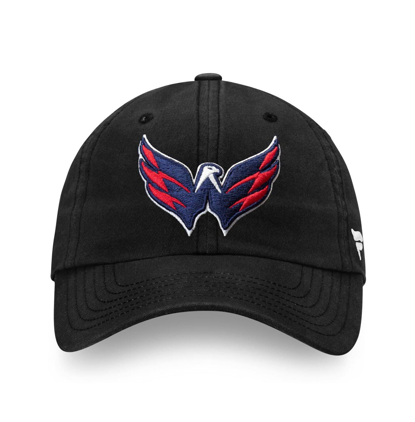 Мужская кепка Fanatics Black Washington Capitals Core Primary Logo Adjustable Hat — фото 3