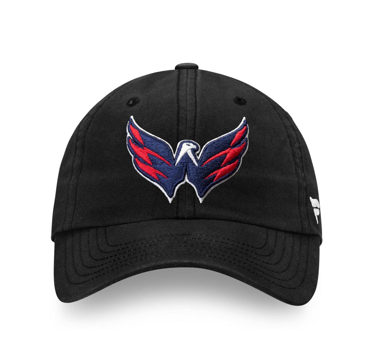 Men's Black Washington Capitals Core Primary Logo Adjustable Hat
