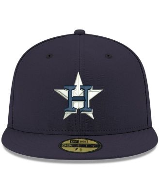 Men's Navy Houston Astros Logo White 59FIFTY Fitted Hat