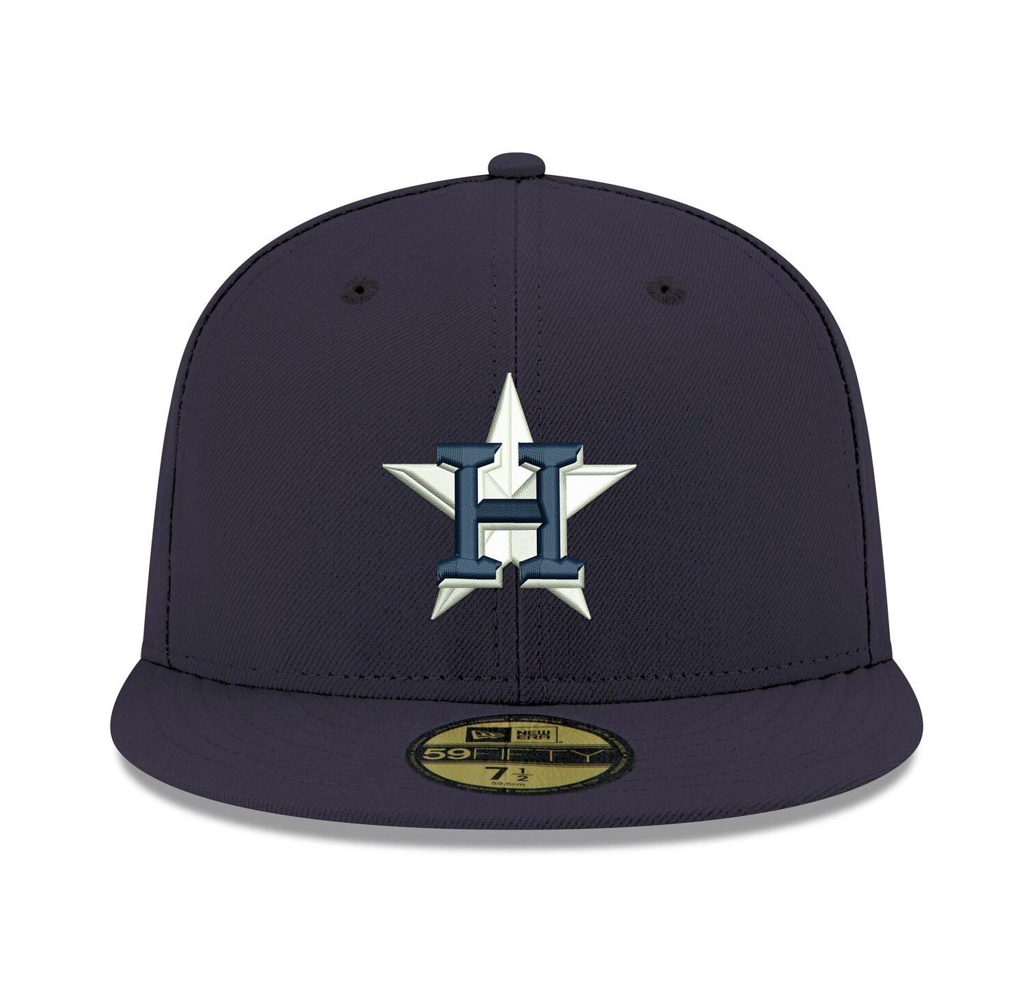 Men's Navy Houston Astros Logo White 59FIFTY Fitted Hat