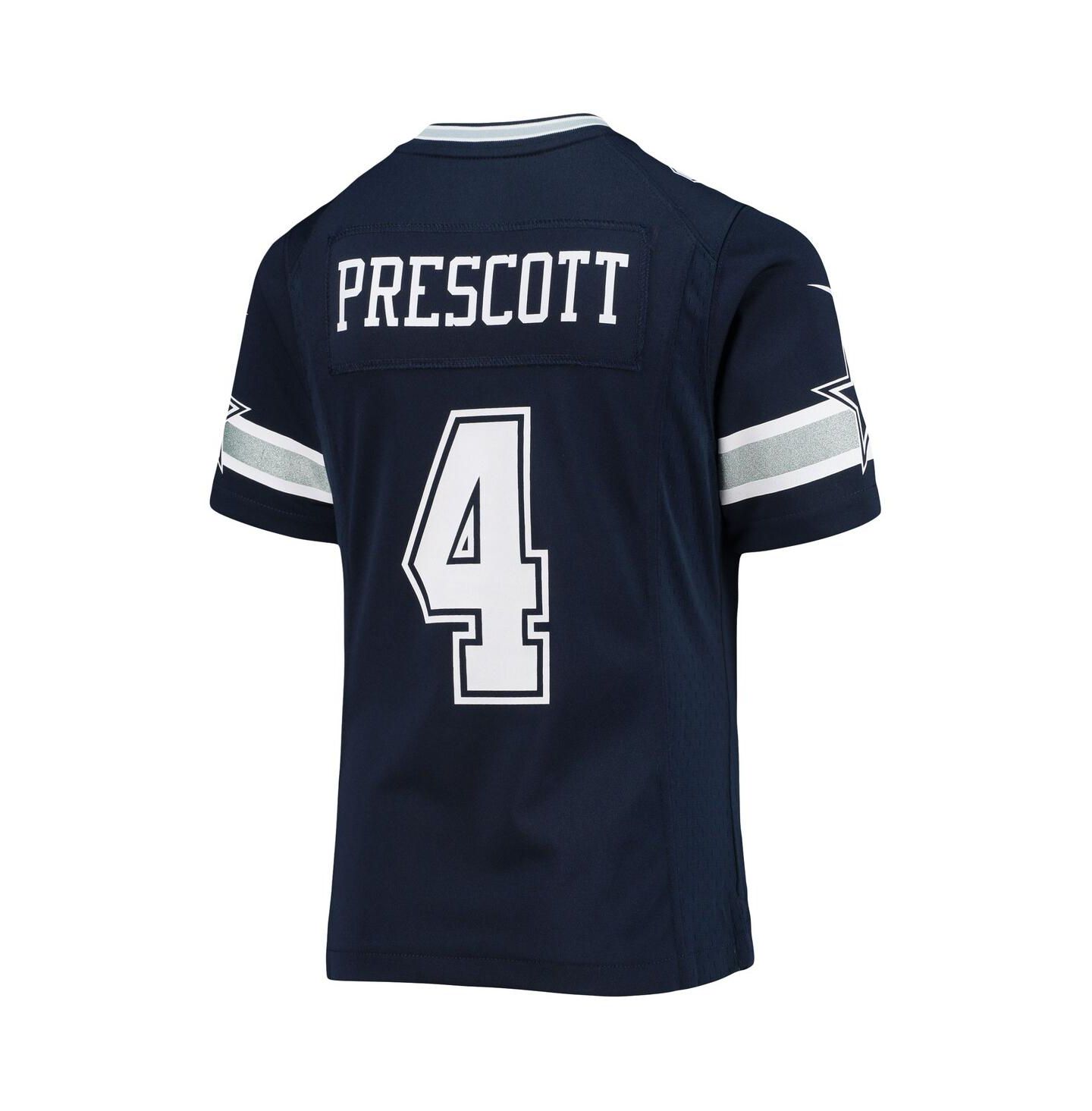 Детское джерси Nike Dak Prescott Dallas Cowboys Team Game, цвет тёмно-синий — фото 4
