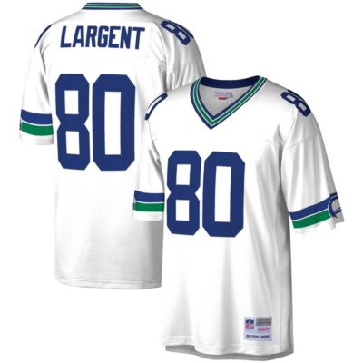 Men's Steve Largent White Seattle Seahawks Legacy Replica Jersey