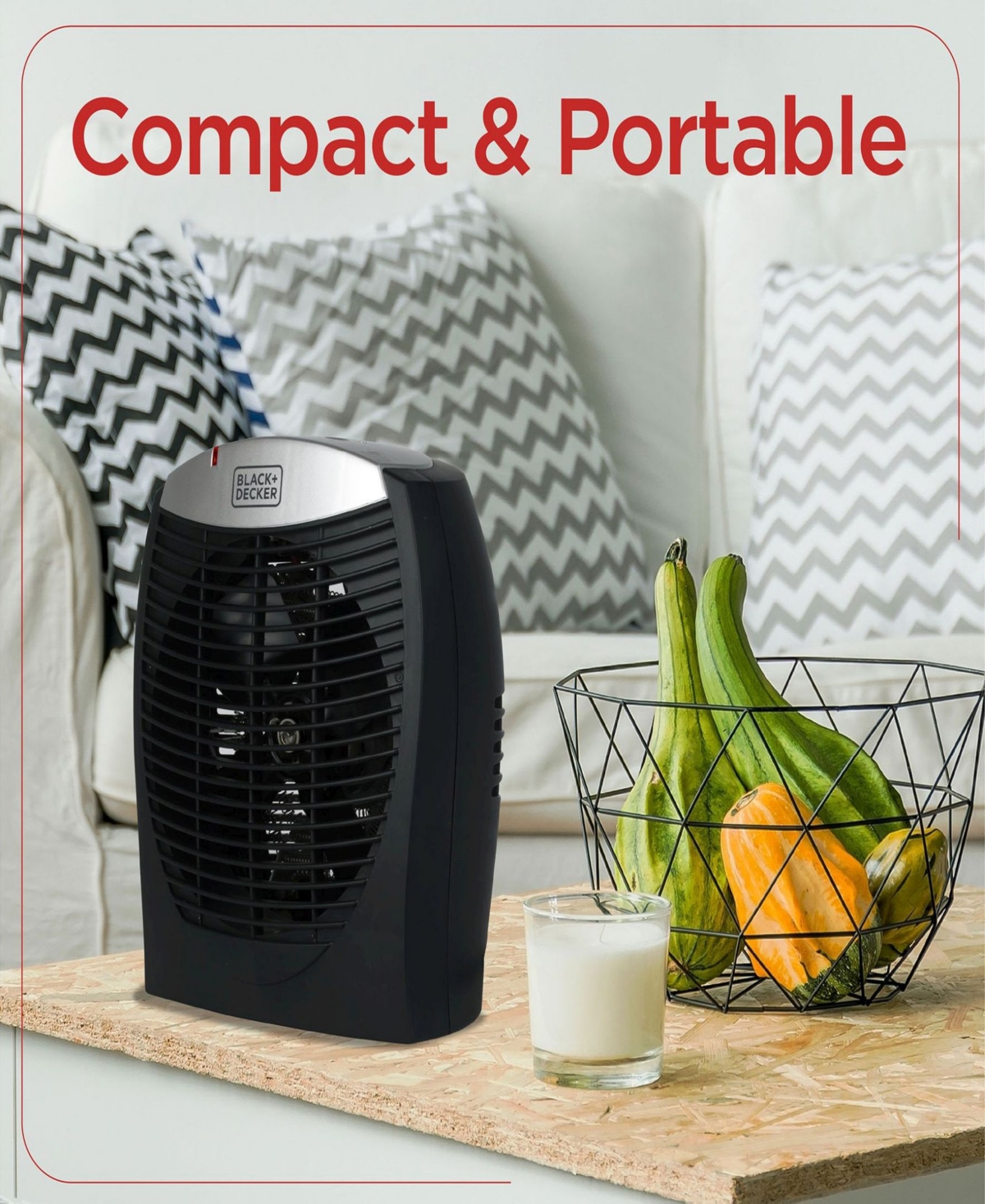 Black+Decker 1500W Space Heater Infrared Heater