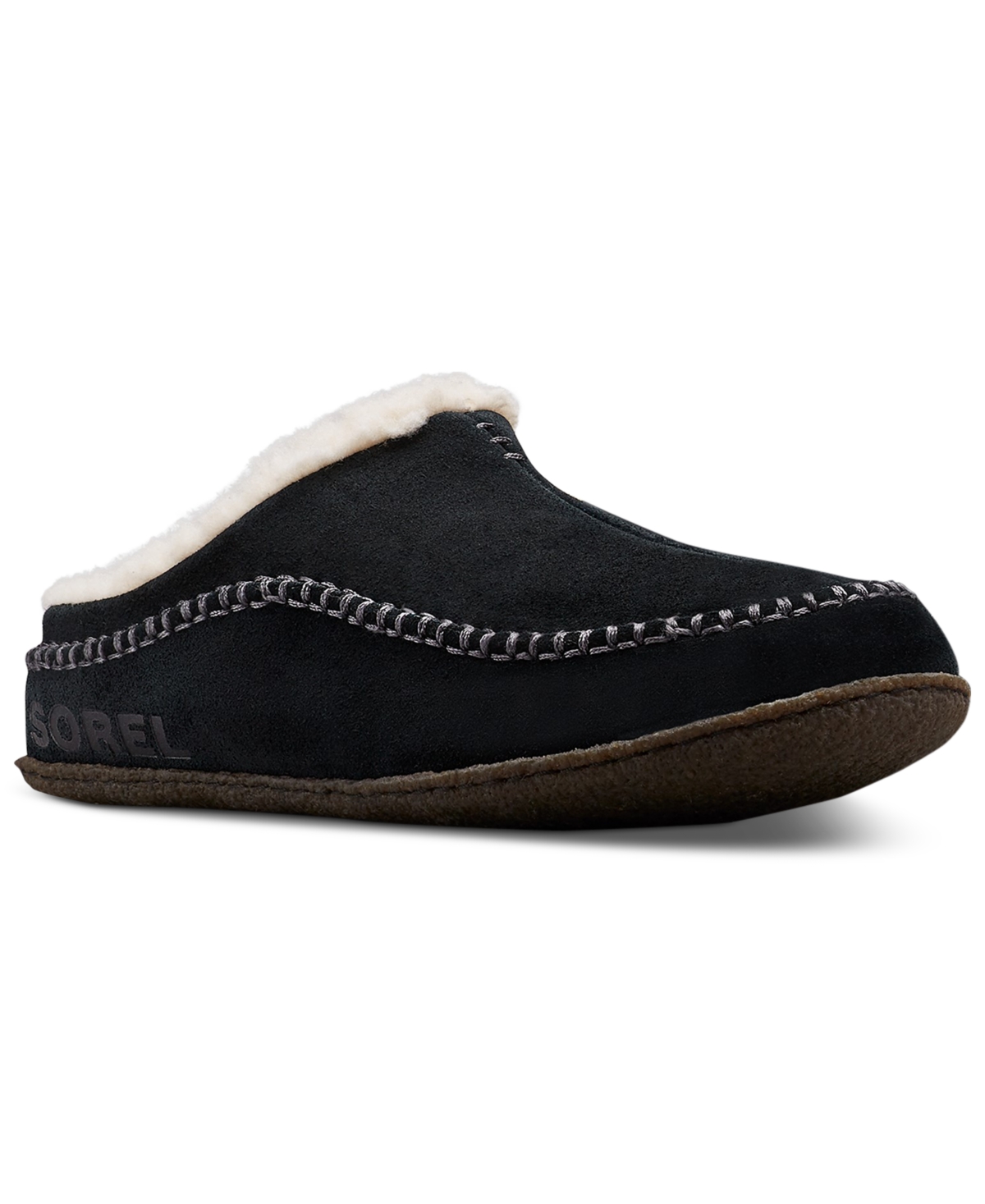 SOREL Falcon Ridge II Scuff Slipper in Black at Nordstrom, Size 10