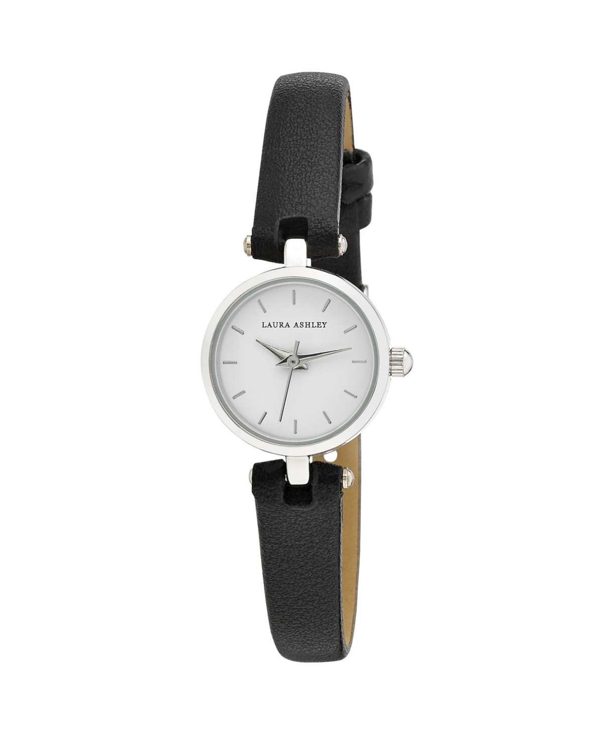 Women's Silver-tone Faux Leather Strap Watch 22mm - Silver-tone