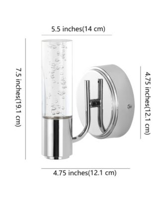 Bolha 1-Light Minimalist Modern Bubble Integrated LED Vanity Light