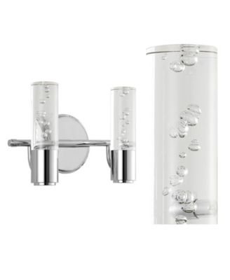 Bolha 2-Light Minimalist Modern Bubble Integrated LED Vanity Light