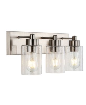 Irving 3-Light Seeded Modern Contemporary LED Vanity Light
