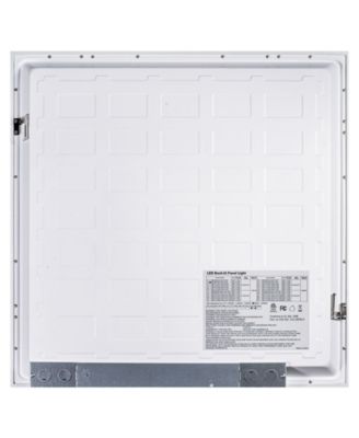 40-Watt Dimmable Integrated LED Flat Panel Flush Mount Light with 4400 Lumens 5000K, Set of 2