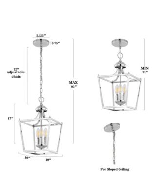 Camden 3-Light Iron Classic Midcentury Pendant Lantern