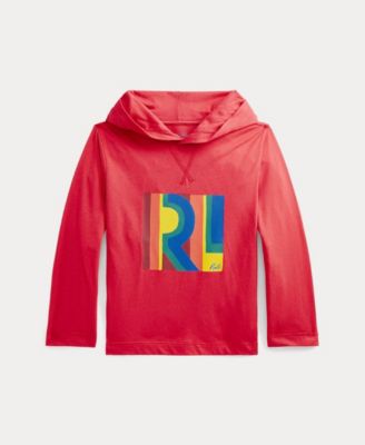 폴로 랄프로렌 남아용 후드티 Polo Ralph Lauren Little Boys Logo Hooded T-shirt,Starboard Red