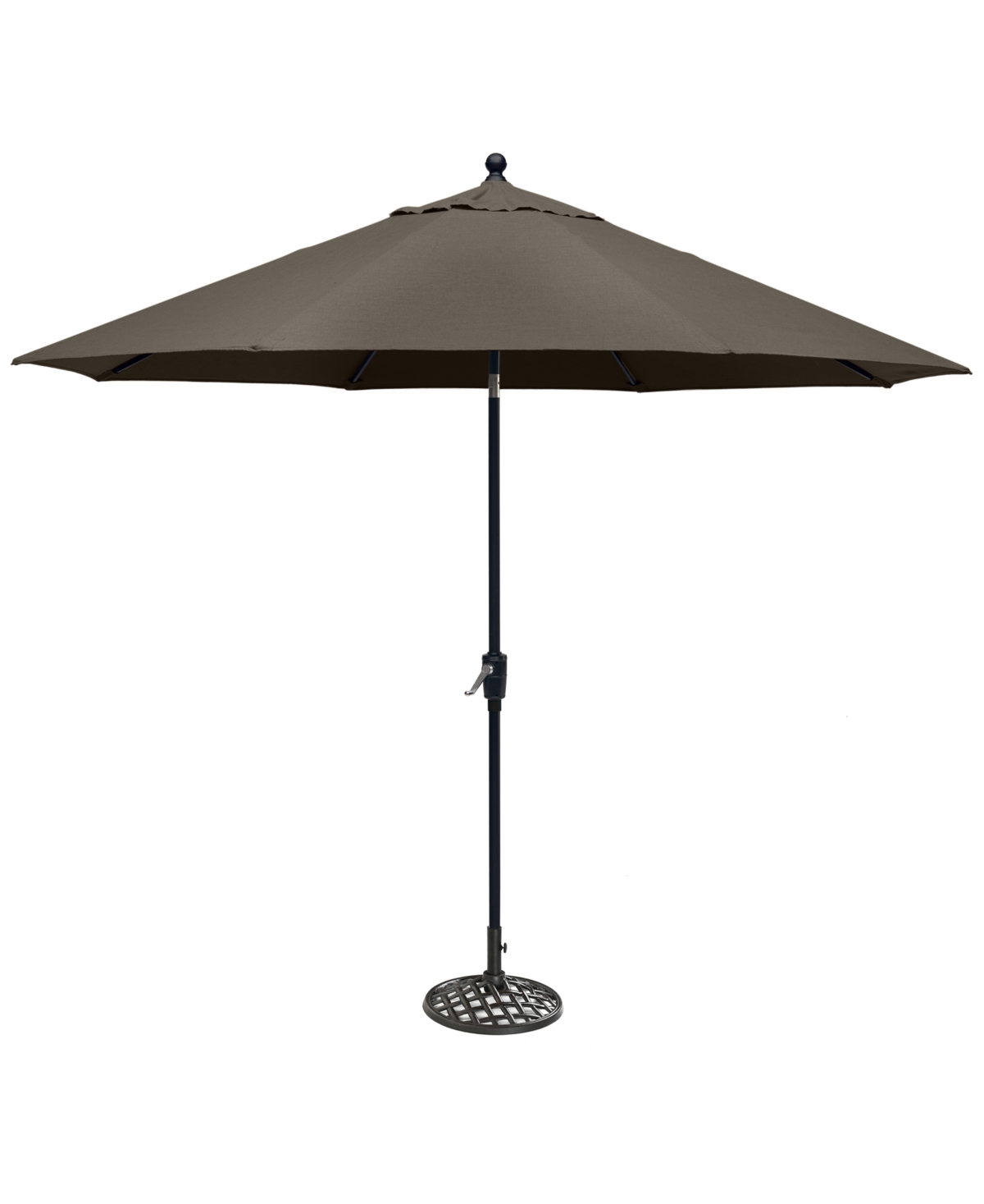 Chateau Outdoor 11 Push Button Tilt Umbrella with Base with Outdoor Fabric, Created for Macys