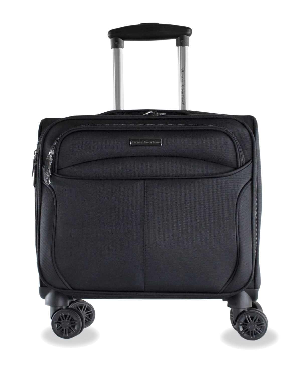 Madison 17" Carry-On Spinner Laptop Briefcase - Black