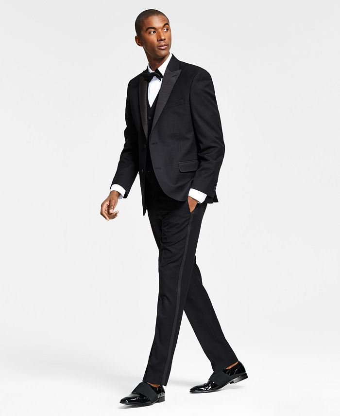 Prom Formal Wedding Dress Size 36R Jacket & 31R Pants Men's Black Tuxedo 