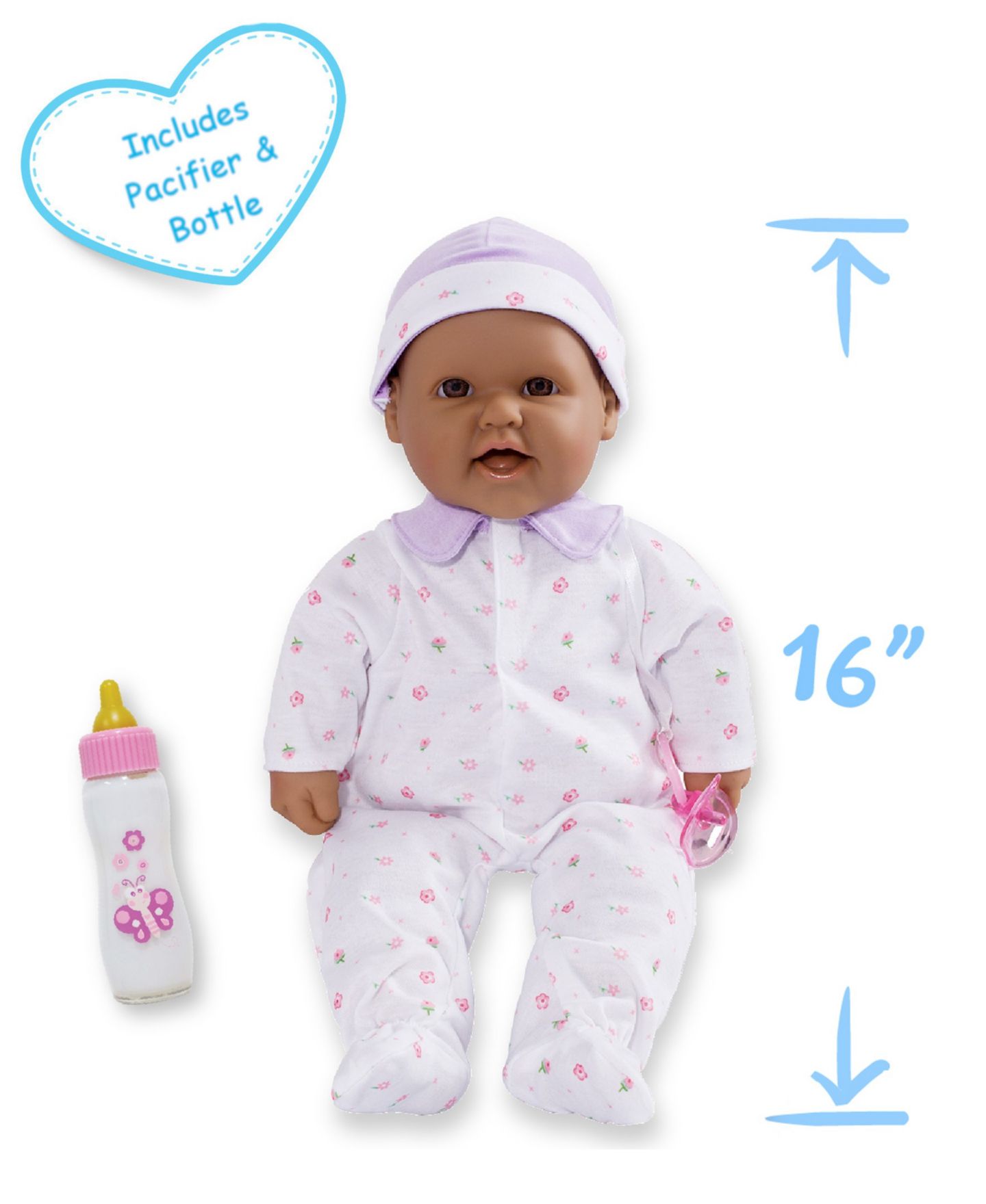 Детская кукла JC TOYS La Baby 16" Soft Body Baby Doll, Ages 12 Months+ — фото 2