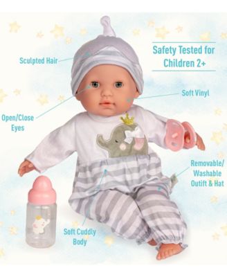 Berenguer Boutique 15" Soft Body Baby Doll Purple Outfit