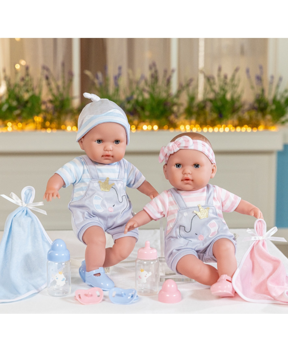 Shop Jc Toys Berenguer Boutique Twins 15" Soft Body Baby Doll In Twin Gift Set