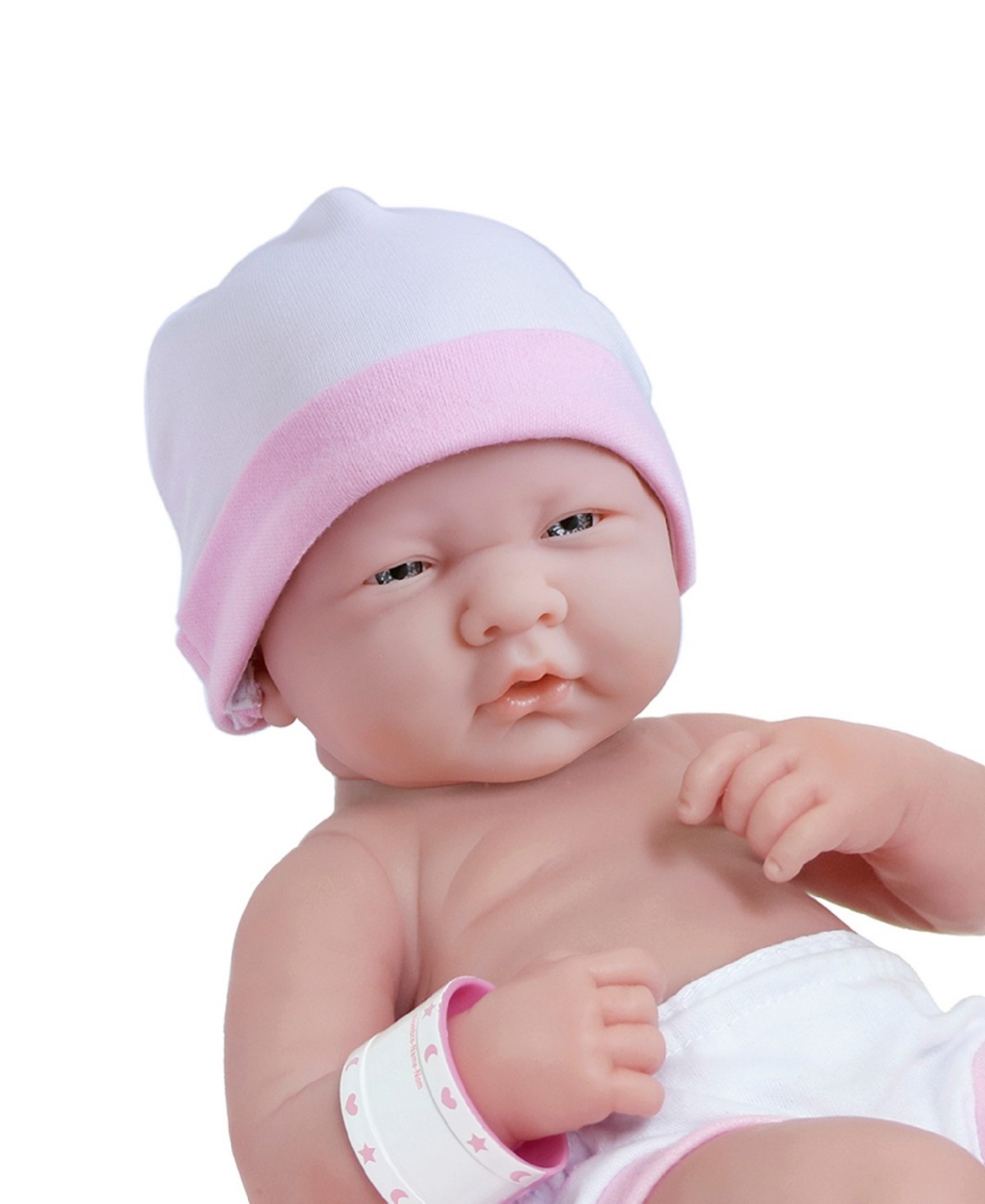 JC TOYS LA NEWBORN 14" BABY DOLL ROCKING CRIB GIFT SET, 11 PIECES 