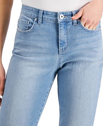 Style & Co Women's Curvy-Fit High Rise Straight-Leg Jeans, Created for ...