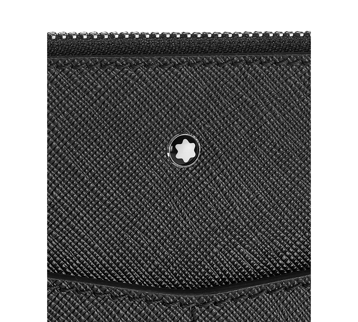 Shop Montblanc Sartorial Leather Clutch In Black