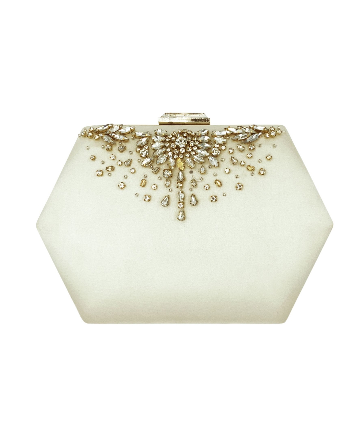 Women's Rectangle Evening Handbag - Gold