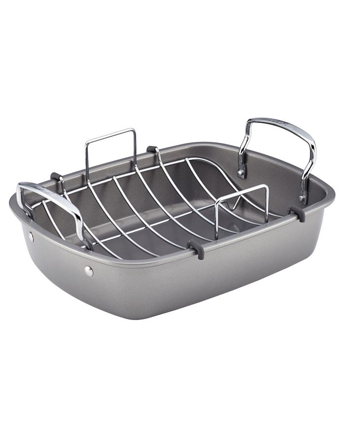 All-Clad Large Nonstick Roasting Pan with Rack, 16 x 13