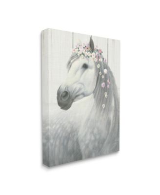 Spirit Stallion Horse with Flower Crown Art Collection