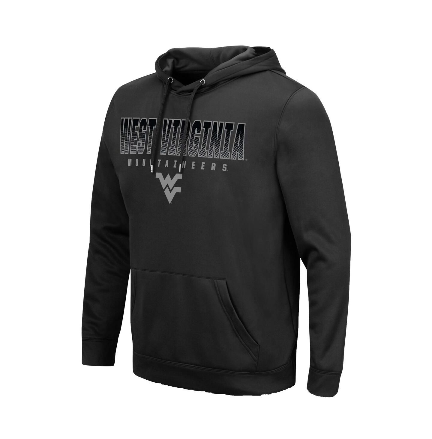 Мужское худи Colosseum Black West Virginia Mountaineers Blackout 3.0 Pullover — фото 3