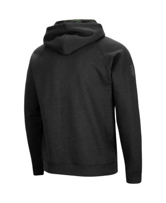 Men's Black Nebraska Huskers OHT Military-Inspired Appreciation Camo Pullover Hoodie