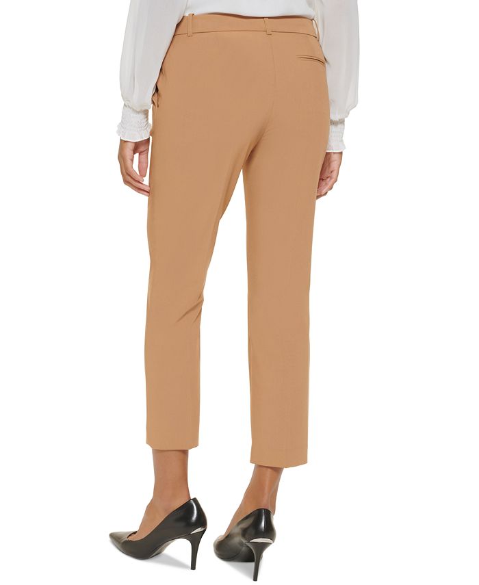 Calvin Klein Mid-Rise Slim Leg Pant - Macy's