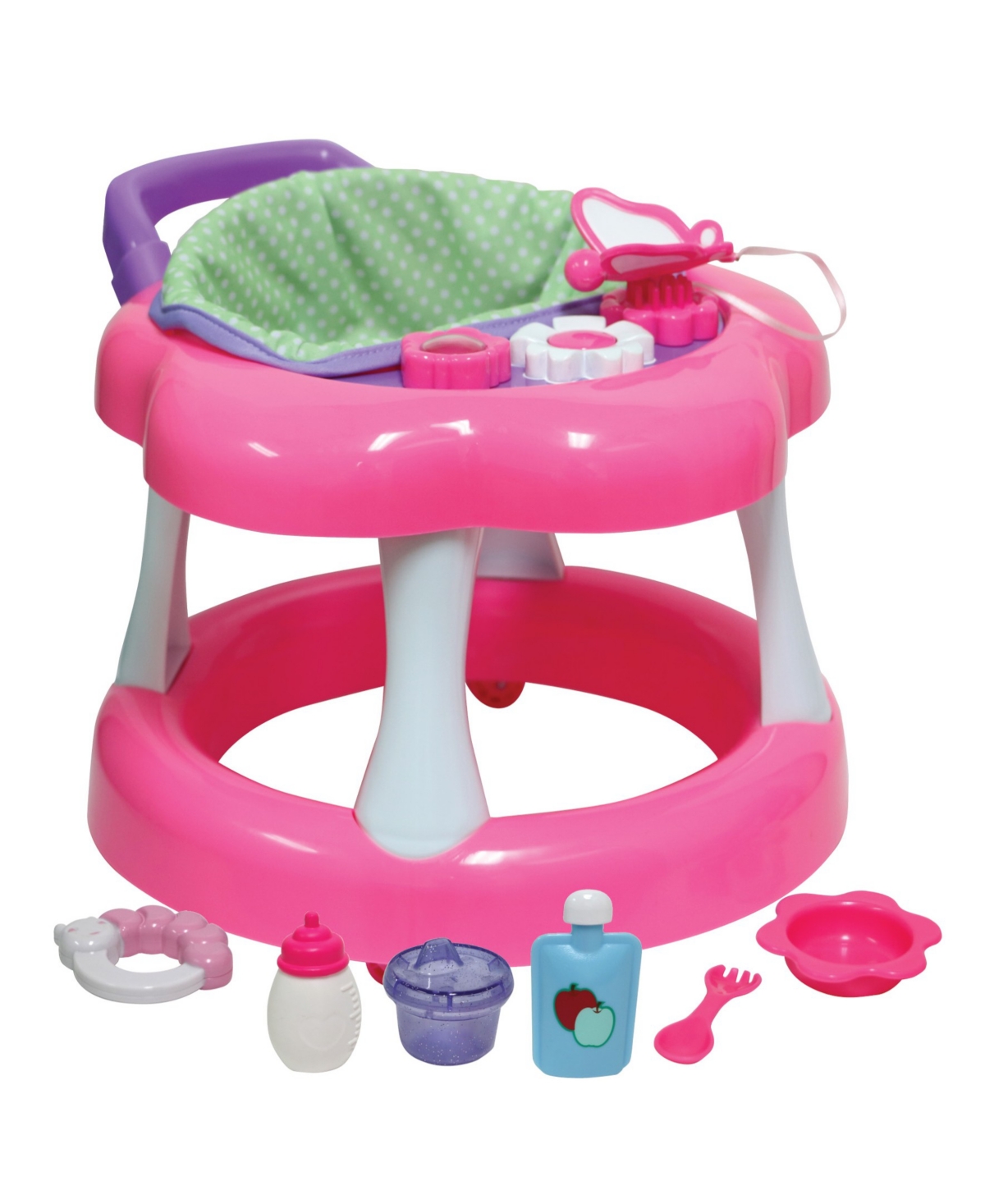 Jc Toys For Keeps Playtime! Baby Doll Walker Gift Set In Pink