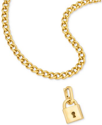 Ardene 14K Gold Plated Padlock Necklace