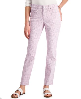 Charter Club Printed Straight-Leg Pants 
