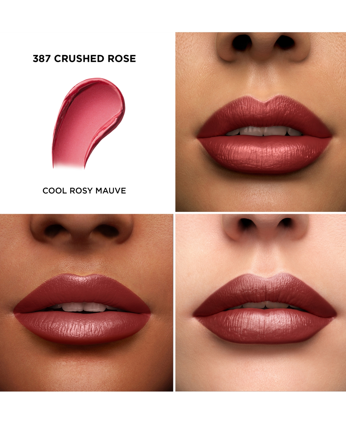 Lancôme L'absoluâ Rouge Cream Lipstick In -crushed-rose