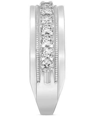 Men's Diamond Milgrain Bead Band (1 ct. t.w.) in 10k Gold