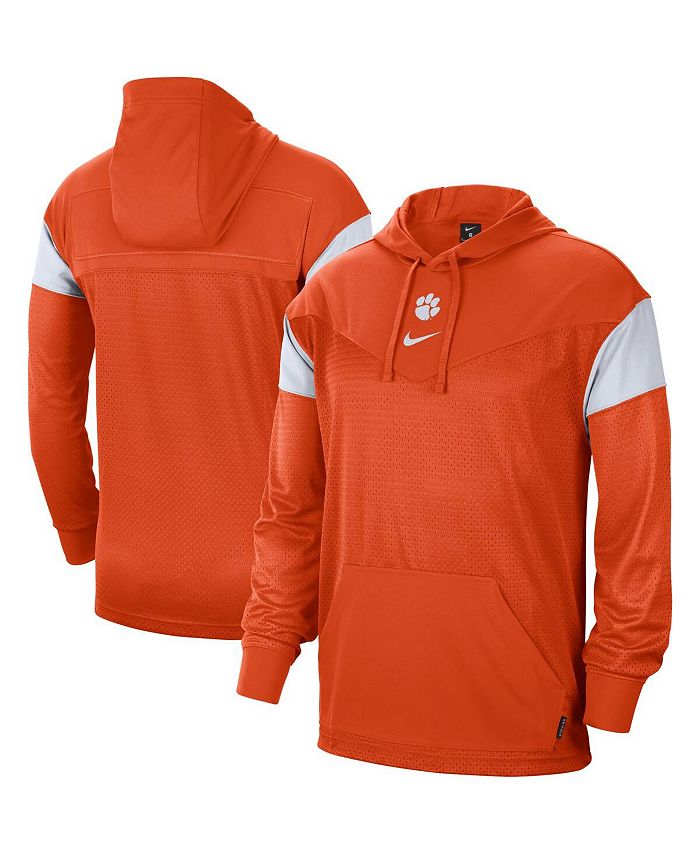 Nike Men's Orange Clemson Tigers Sideline Jersey Pullover Hoodie - Macy's