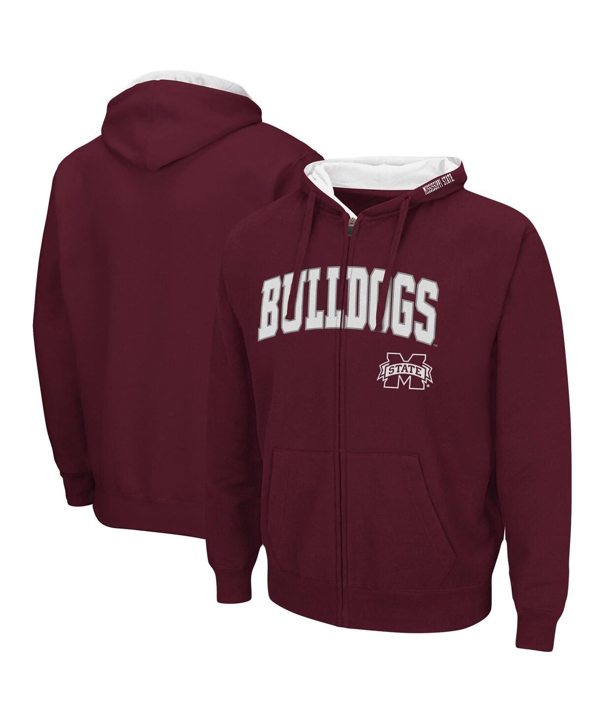 Colosseum Men's Maroon Mississippi State Bulldogs Arch Logo 3.0 Pullover Hoodie