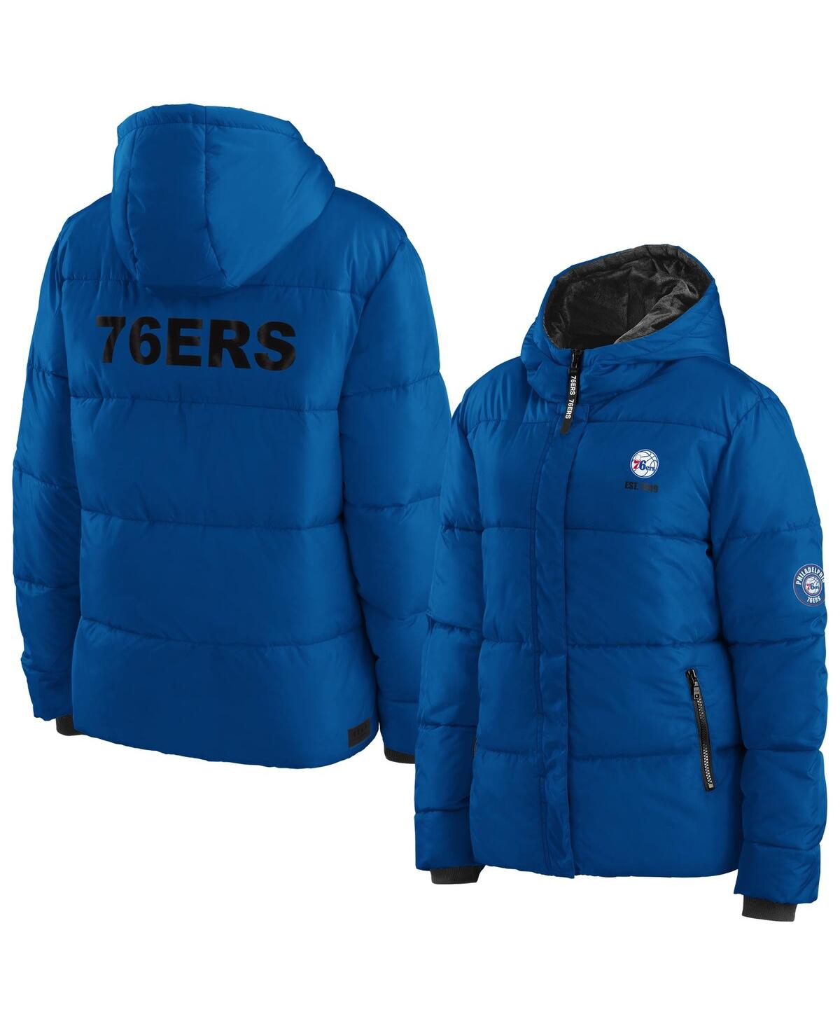 Women'sPhiladelphia 76ers Plush Puffer Full-Zip Jacket - Royal