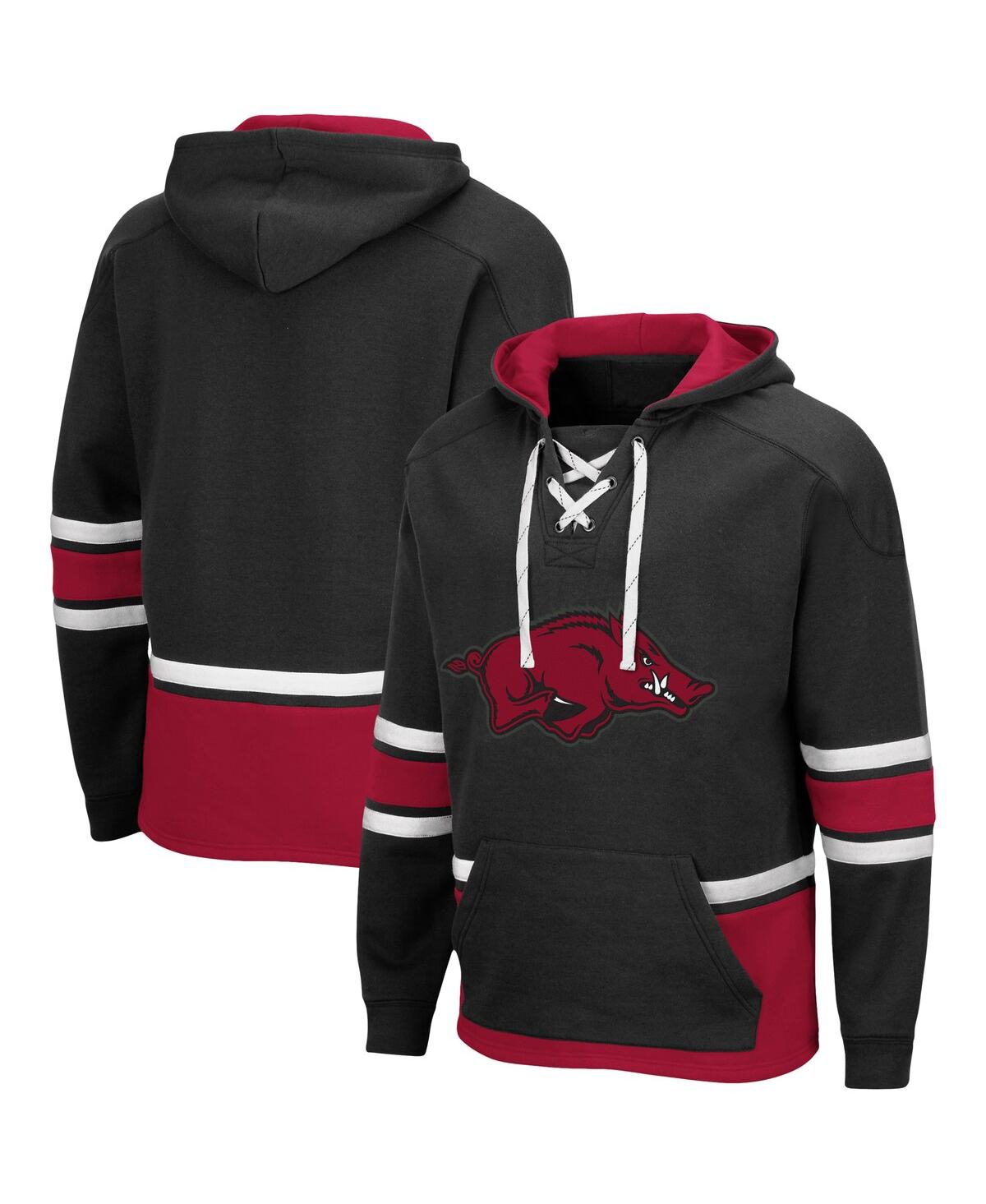 Shop Colosseum Men's Black Arkansas Razorbacks Lace Up 3.0 Pullover Hoodie