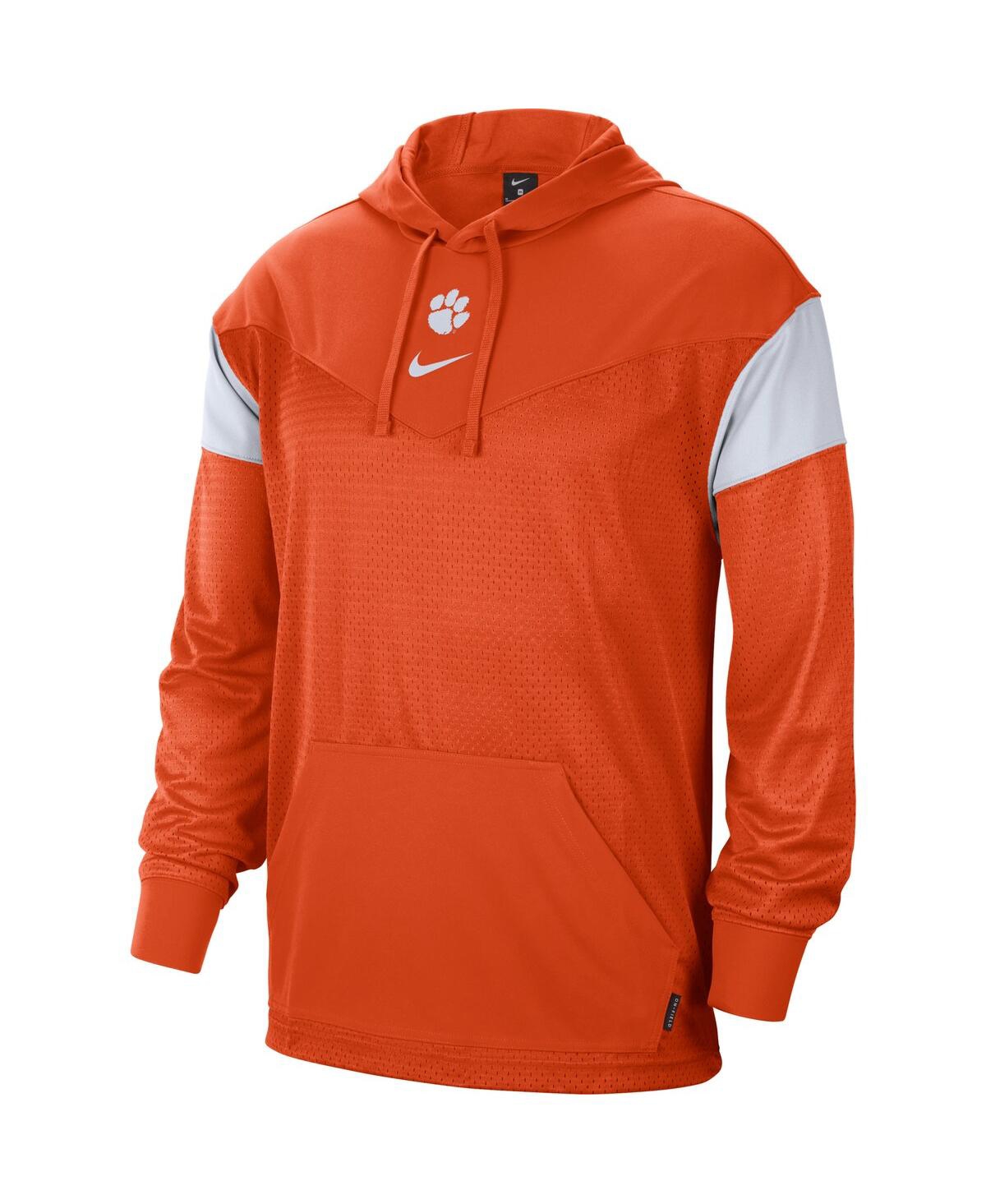 Shop Nike Men's Orange Clemson Tigers Sideline Jersey Pullover Hoodie