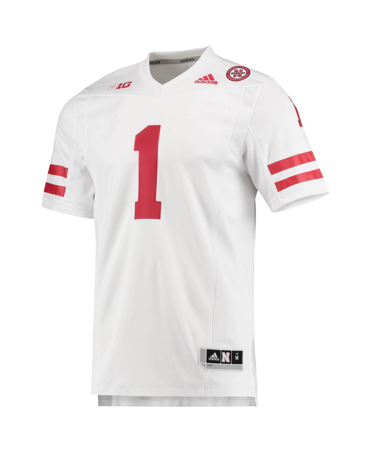 Men's 1Nebraska Huskers Team Premier Football Jersey - White