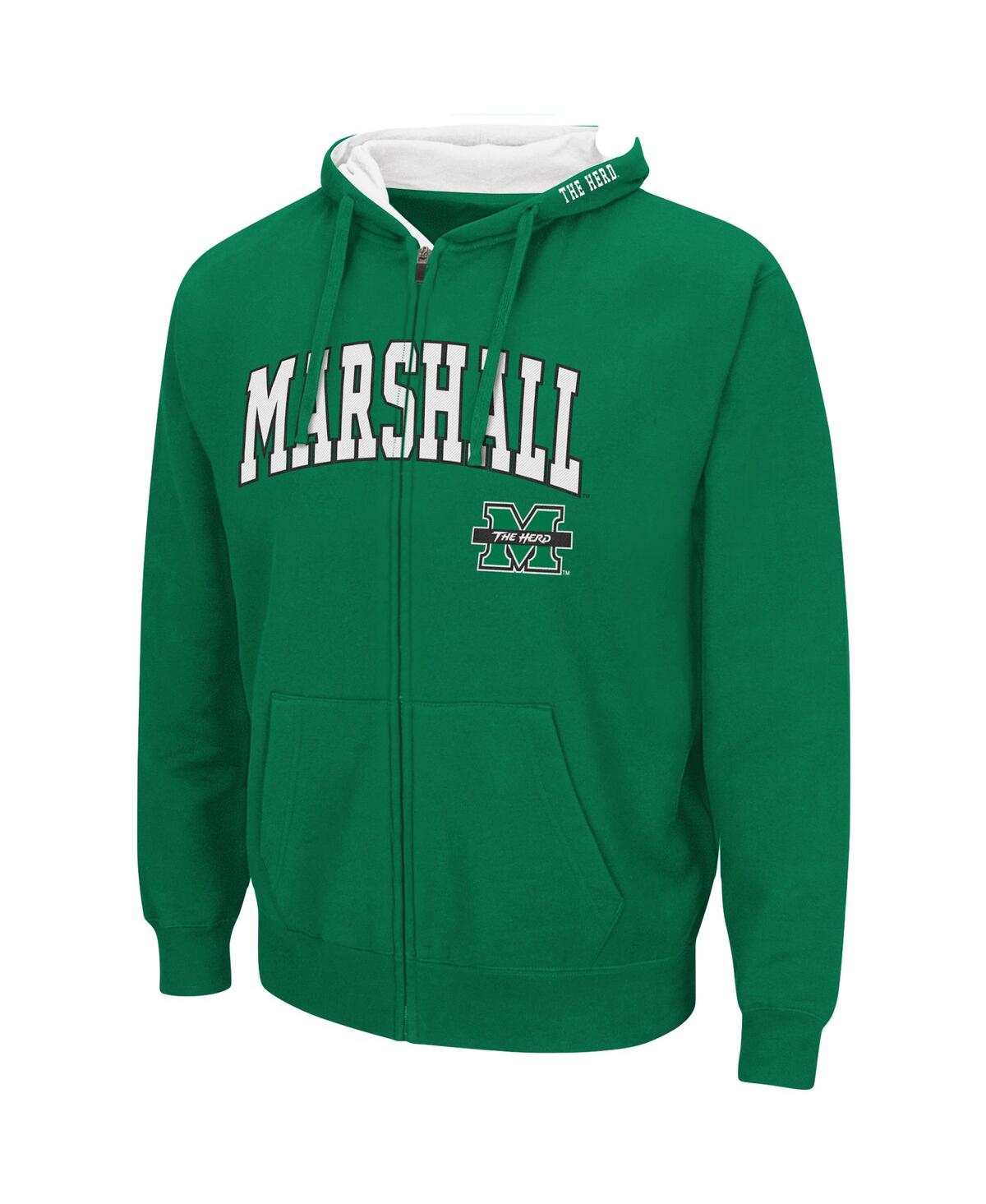 Colosseum Kelly Green Marshall Thundering Herd Arch And Logo Pullover Hoodie In Kelly Green