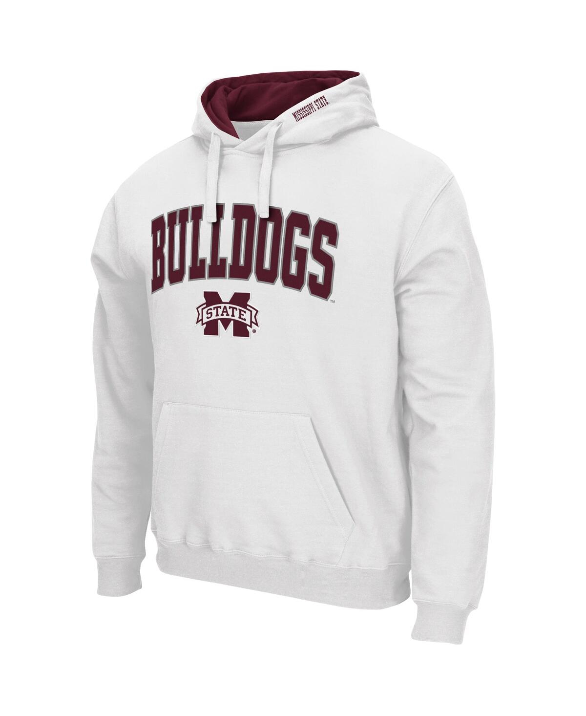 Shop Colosseum Men's White Mississippi State Bulldogs Arch Logo 3.0 Pullover Hoodie
